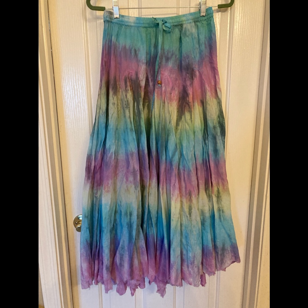 Fair Trade Rainbow Coachella spinner skirt